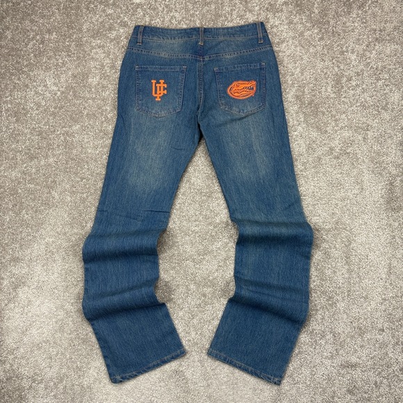 Ugaly By The Athenian Design Denim - Florida Gators Embroidered Bootcut Jeans Womens Size 14 NWT